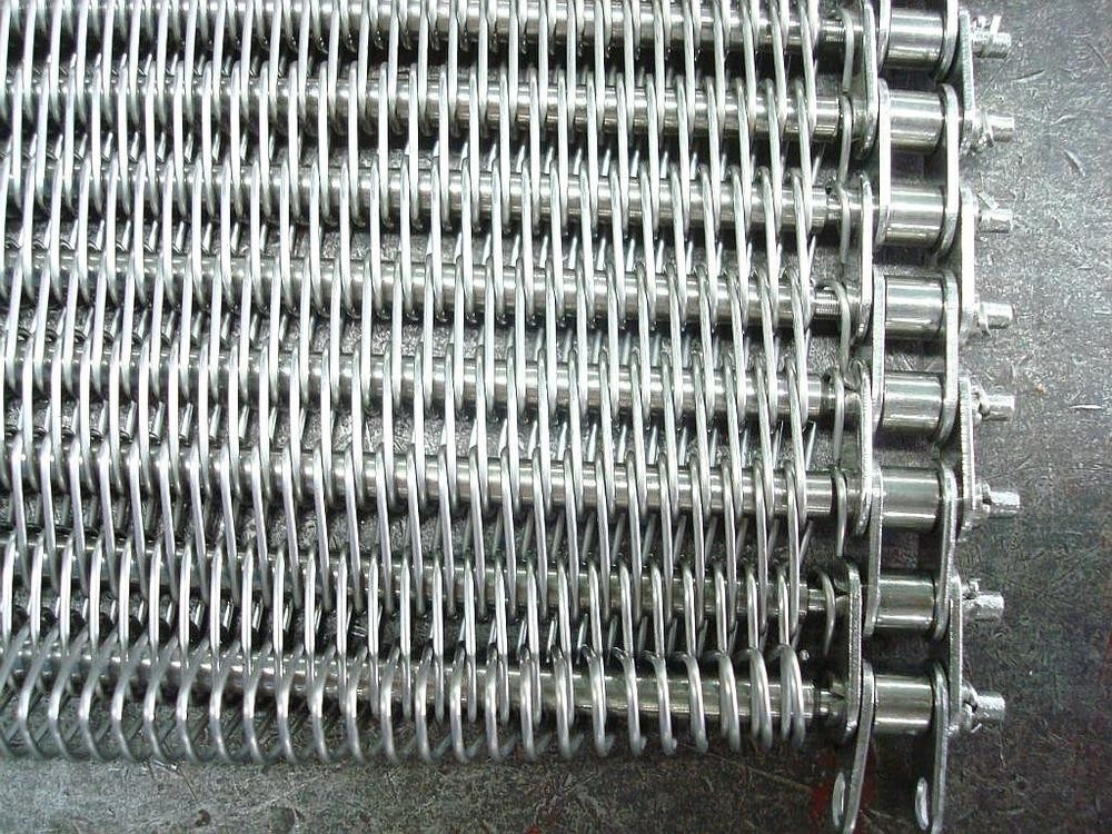 304 316 Stainless Steel Eye Flex Wire Mesh Conveyor Belt for Drying